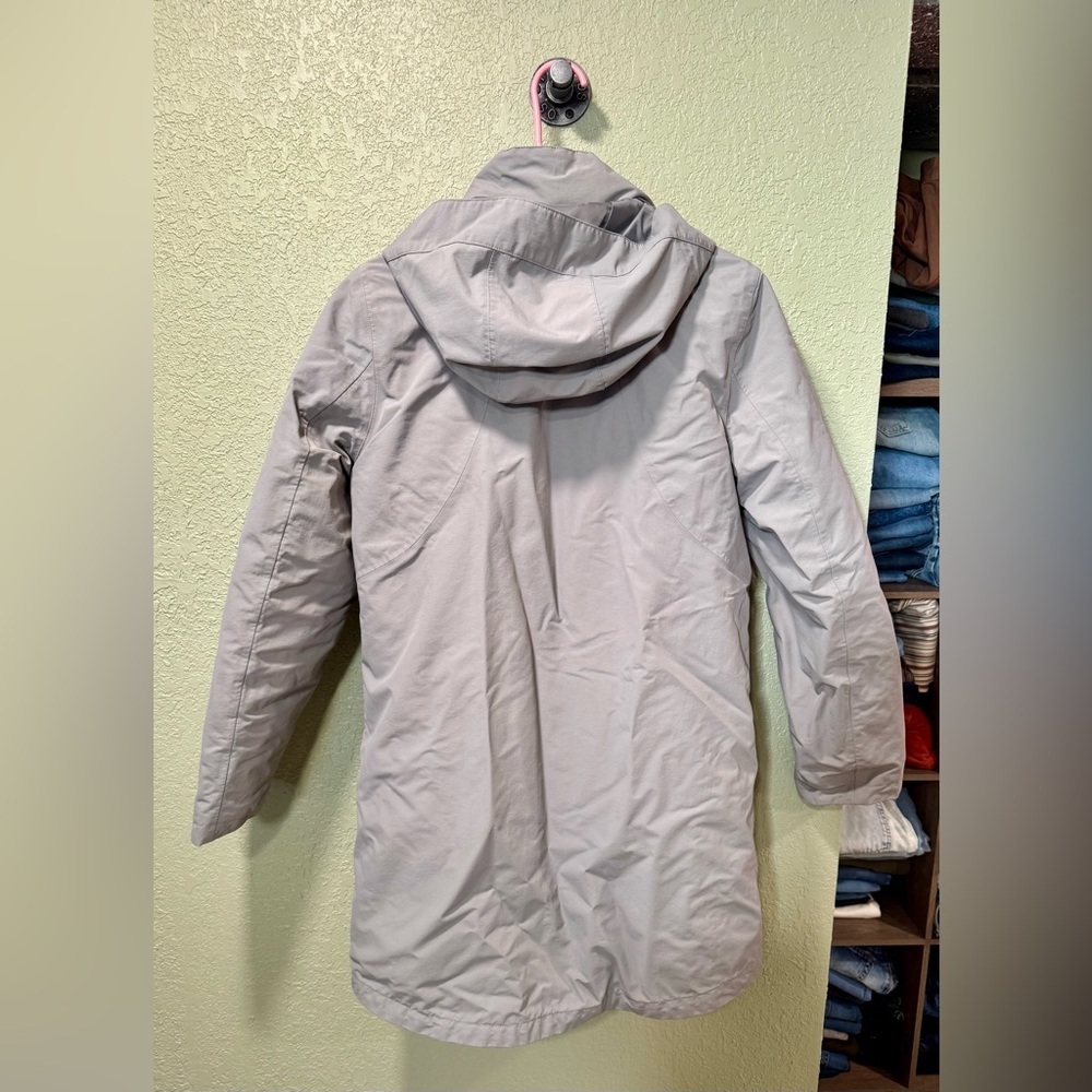 Lands' End 3 in 1 Winter Gray Coat Size S 6-8 - Picture 6 of 9